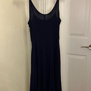 Chic Navy Blue Sleeveless Midi Dress (Has Pockets!!)